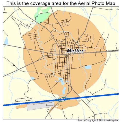 Aerial Photography Map of Metter, GA Georgia