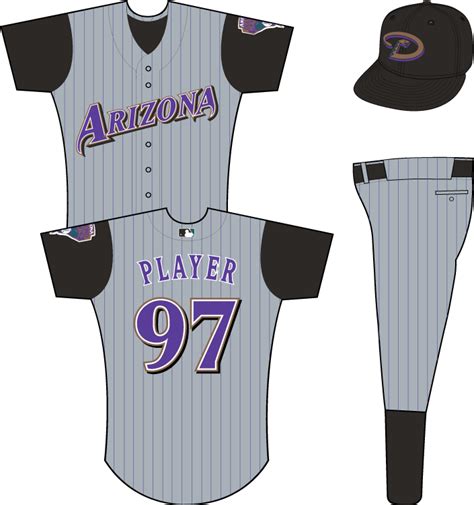 Arizona Diamondbacks Uniform - Road Uniform - National League (NL ...