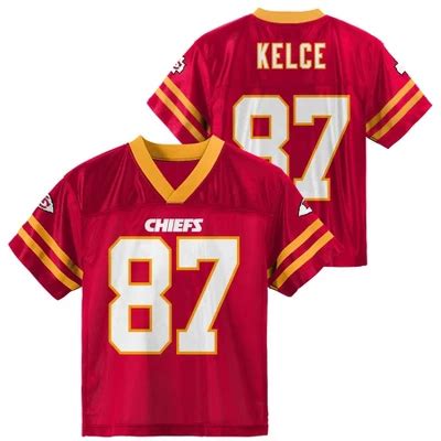 Nfl Kansas City Chiefs Boys' Short Sleeve Kelce Jersey : Target