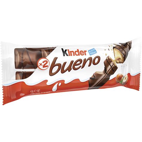 Kinder Bueno Milk Chocolate Bar 43g | Woolworths