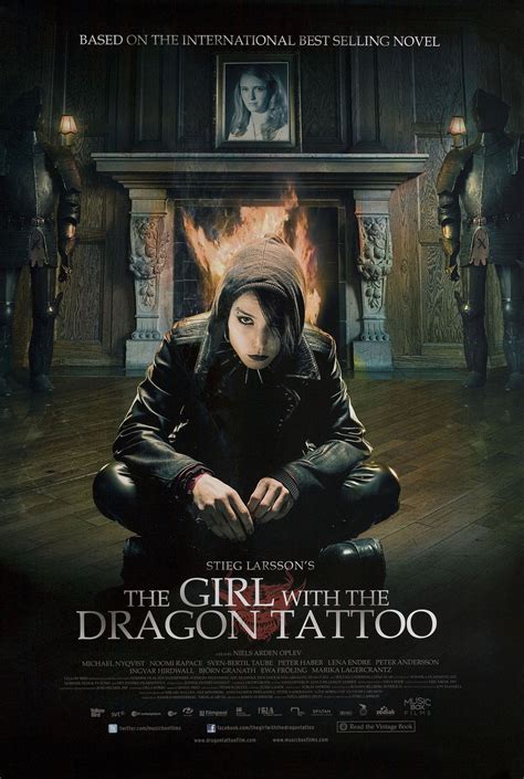 The Girl with the Dragon Tattoo Original 2009 U.S. One Sheet Movie ...