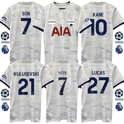 Tottenham Hotspur Home Jersey 23/24 Football Jersey Custom Name 2023 ...