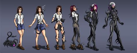 Alien Heroine Transformation (TF-sale commission) by Re-Maker | Heroine, Alien, Character art