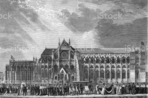 Coronation Of Anne Boleyn Westminster Abbey 16th Century Stock Illustration - Download Image Now ...