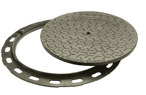 Pavement manhole cover with round frame B125 class | Saint-Gobain PAM International