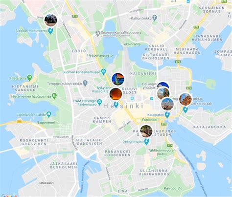 Mapa Turístico de Helsinki en 2022