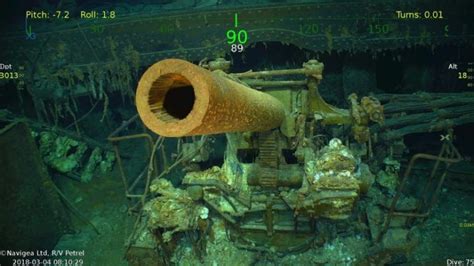 Wreckage from the USS Lexington (CV-2) Located in the Coral Sea 76 ...