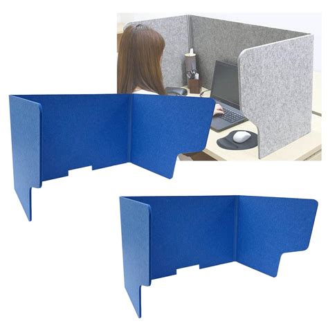 Buy Stand Up Desk Dividers Desk Panel, Folding Office Divider Partition Reduces Noise And Visual ...