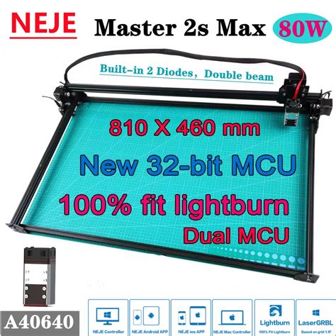 NEJE Master 2s Max 80W A40640 CNC Laser Engraver Cutter Engraving ...