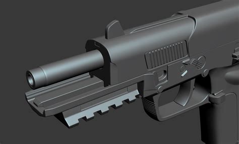 FN Five-SeveN Pistol — polycount