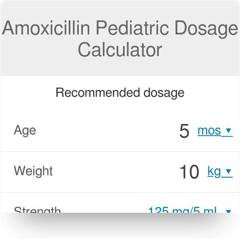 25+ Amoxicillin Dosing Calculator - ZaveYvonne