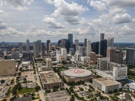 Aerial View of Houston Texas Editorial Stock Image - Image of apartments, city: 186246244