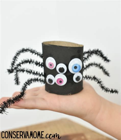 Spider Toilet Paper Roll Craft - An Easy Halloween craft for kids