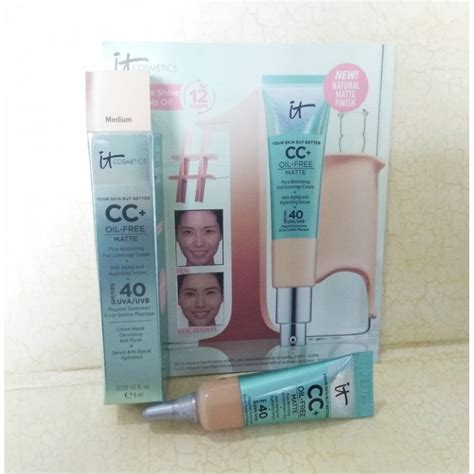 It Cosmetics CC+ Cream Oil-Free Matte with SPF 40 Medium 4ml - BeautyKitShop