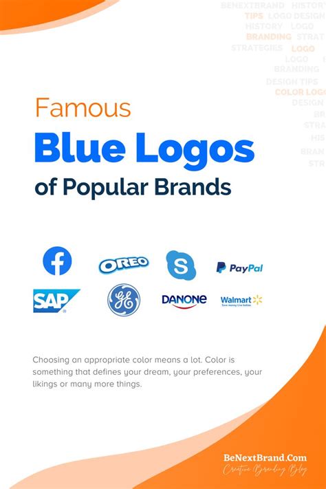 41+ Famous Blue Logos of Popular Brands | Logo design tips, Branding ...