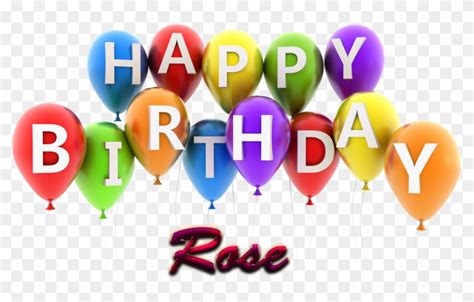 Rose Happy Birthday Balloons Name Png - Happy Birthday Niece Animated - Free Transparent PNG ...