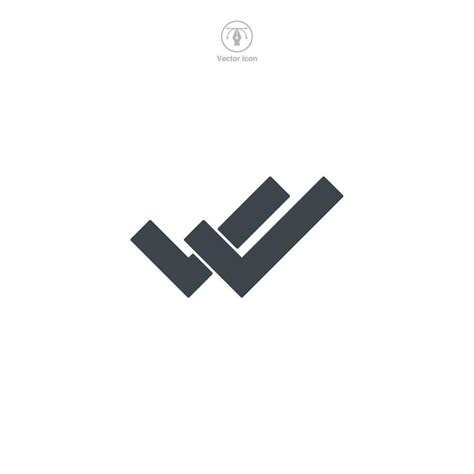 Double Check Mark icon symbol template for graphic and web design ...