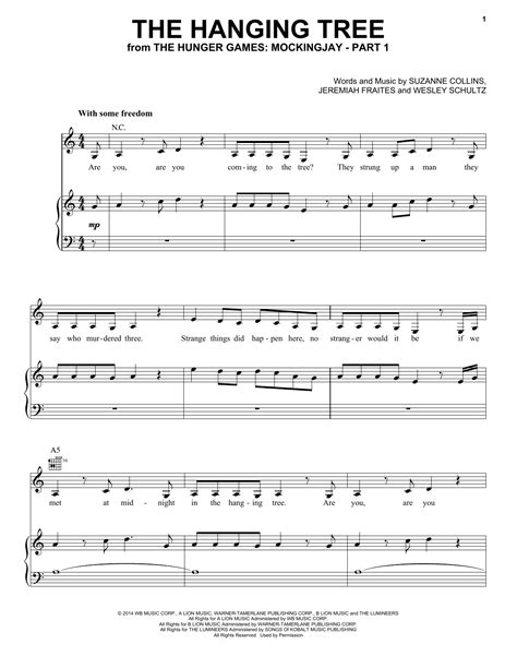 The Hanging Tree | Sheet Music Direct