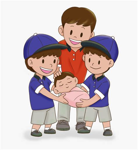 2 Holdingbaby V2 - Cartoon, HD Png Download - kindpng