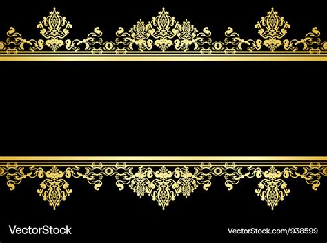 Black and gold background Royalty Free Vector Image