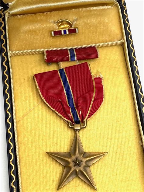 Sold Price: 1945 WWII US Army Bronze Star Ribbon Medal in Box ...