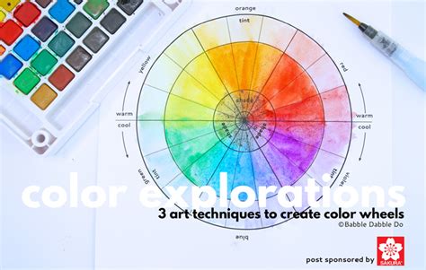 Color Explorations: A Simple Color Wheel Project For Kids - Babble Dabble Do