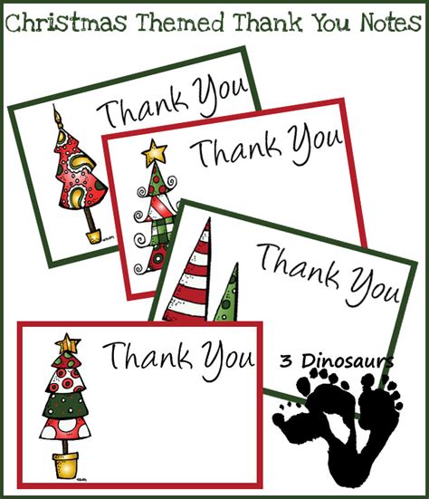 Christmas Thank You Notes Printable - Printable Word Searches