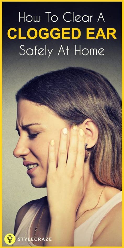 9 Home Remedies For Clogged Ears | Clogged ears, Ear congestion ...