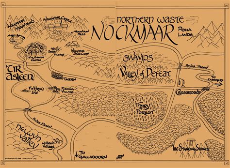 Map of Nockmaar - from the film Willow