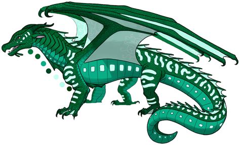 Turtle is a dark, emerald green male SeaWing with flashes of brighter ...