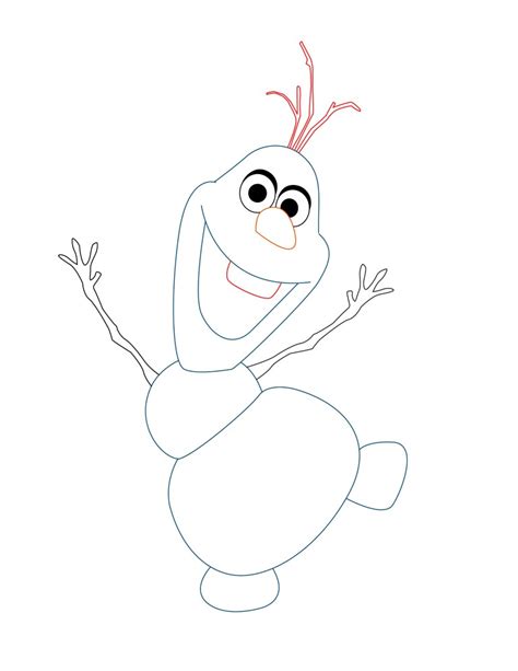 olaf frozen drawing