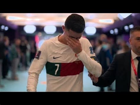 Cristiano Ronaldo crying at Worldcup 2022 | CR7 End walk - YouTube