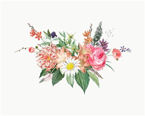 Mixed flower bouquet - Download Free Vectors, Clipart Graphics & Vector Art
