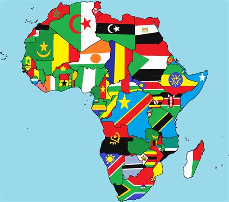 Image - Map of africa with flags.png | TheFutureOfEuropes Wiki | FANDOM powered by Wikia