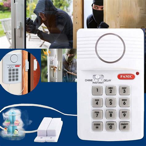 HOTBEST Door and Window Alarms System Wireless with Panic Button Keypad ...