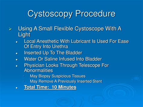 PPT - Cystoscopy Cystoscopy and Stent Removal Cystoscopy and Biopsy PowerPoint Presentation - ID ...