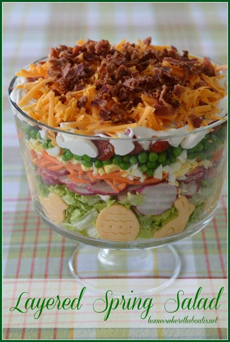 Layered Spring Salad for Easter | Easter side dishes recipes, Easter dishes, Easter dinner recipes