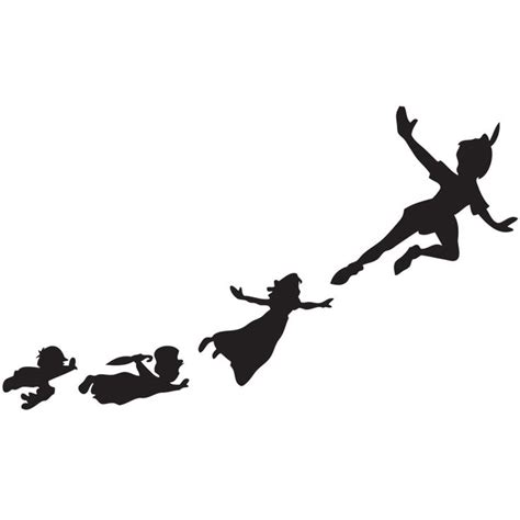 Peter Pan Flying Silhouette Svg