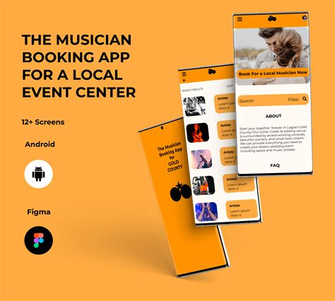 MUSICIAN BOOKING APP | Figma