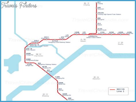 Hangzhou Subway Map - TravelsFinders.Com