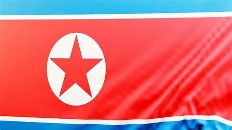 North Korean Flag Wallpaper