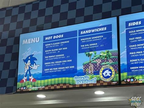 Sonic Speed Cafe menu : r/SonicArchive