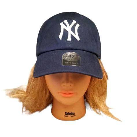 MLB New York Yankees Navy blue Hat '47 brand #navy... - Depop