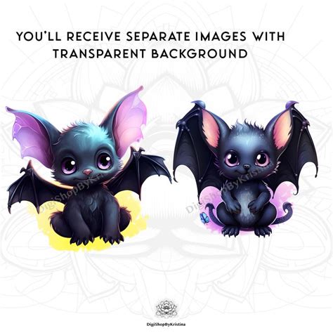 Cute Baby Bat Clip Art