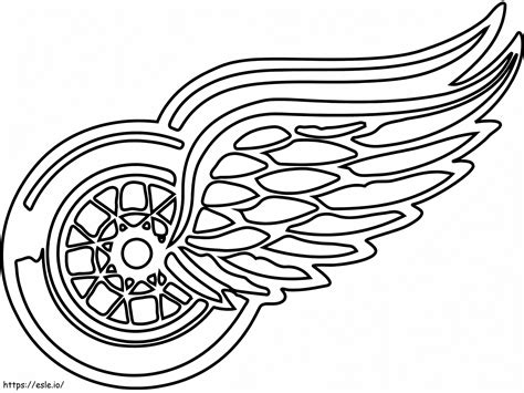 Detroit Red Wings Logo coloring page