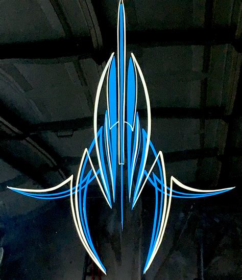 Pinstriping by 'Blu' | Pinstriping designs, Pinstripe art, Sign painting lettering