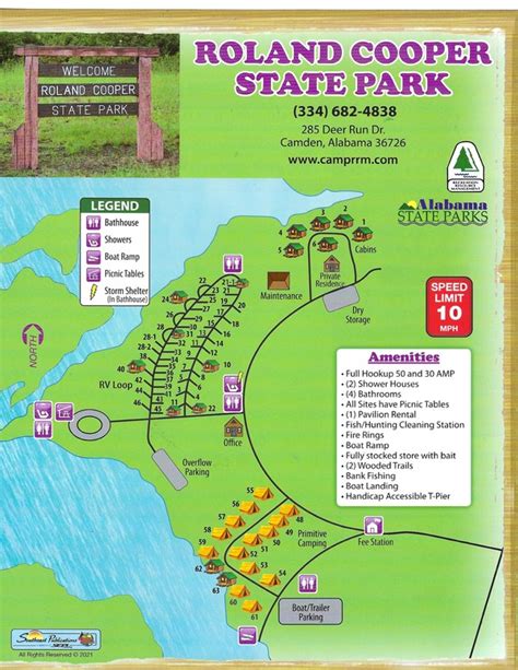 Roland Cooper State Park Map