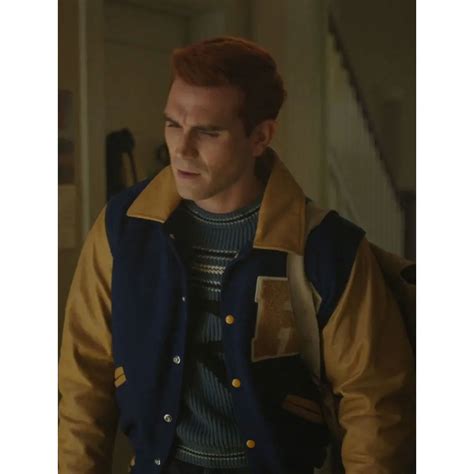 Blue and Yellow K.J. Apa Riverdale S07 Archie Andrews Varsity Jacket