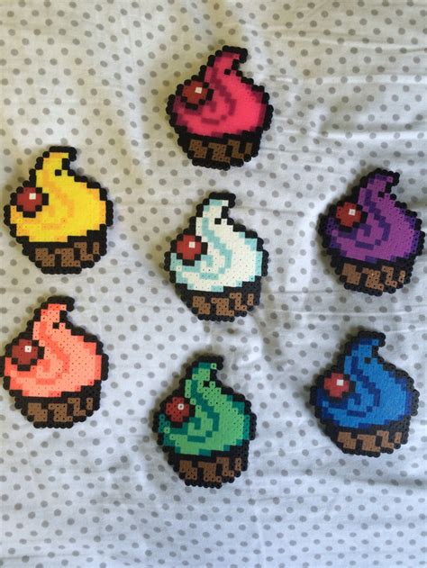 Perler Bead Cupcakes - Etsy