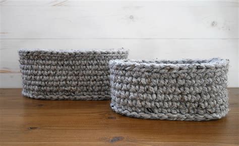 How to make your own crochet oval baskets - free pattern